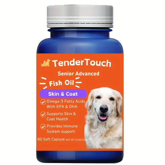 Amazing Omega 3 Fish Oil Capsules – 60 Count for Dogs and Cats