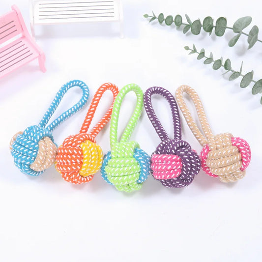 Cotton Rope Dog Toy Set – Interactive Chew Toys for Puppies & Small Dogs