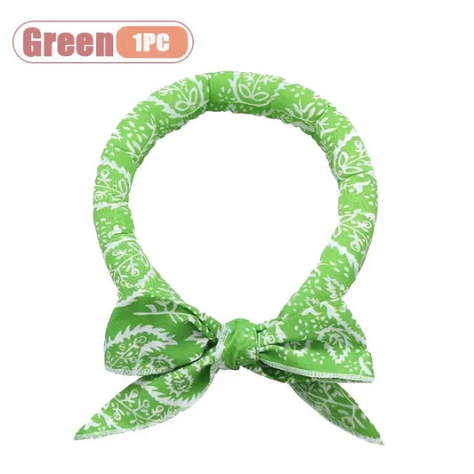 Summer Pet Cooling Scarf – Breathable Ice Collar for Dogs & Cats