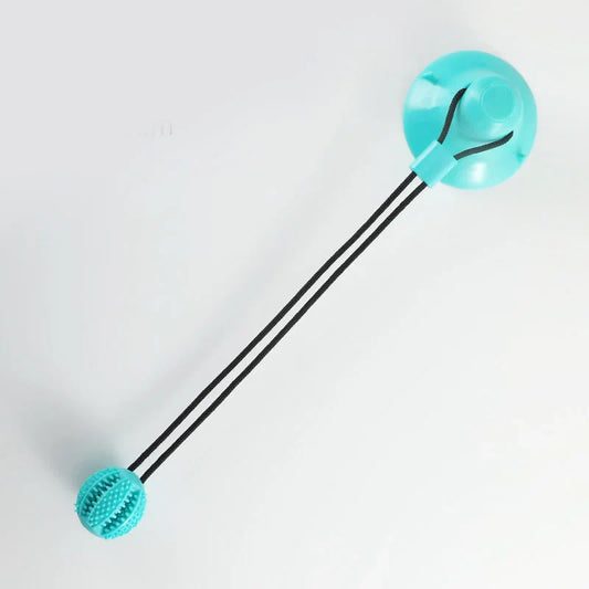 Suction Cup Dog Toy – Interactive Tug & Treat Ball with Sound