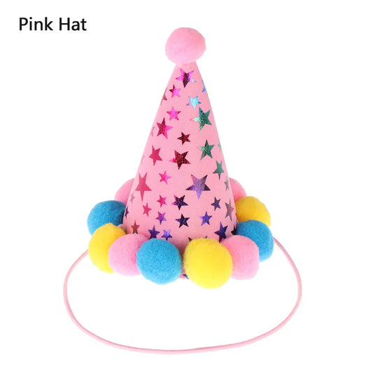 Pet Birthday Caps & Bibs – Sequin Design Party Accessories