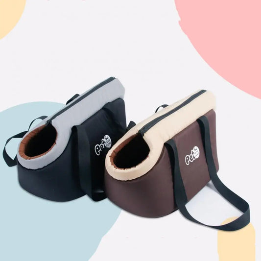 Soft-Sided Pet Carrier Tote – Adjustable Fabric Bag for Travel