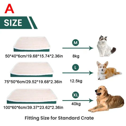 Short Plush Orthopedic Dog Bed – Non-Slip Bottom with Removable Cover