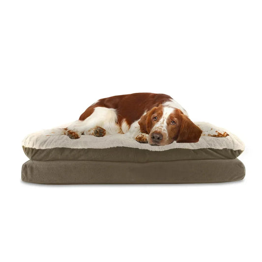 Orthopedic Pillow Topper Dog Bed – Plush Support for Large & XL Dogs