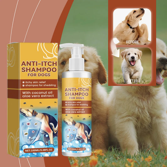 Itch Relief Dog Shampoo – 100ml Nourishing Formula for Allergic Skin