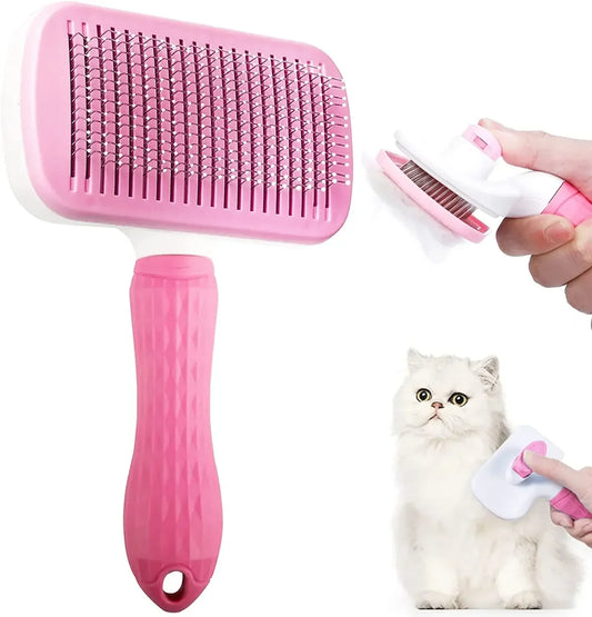 Pet Hair Remover Brush – Grooming Comb for Long-Haired Dogs and Cats