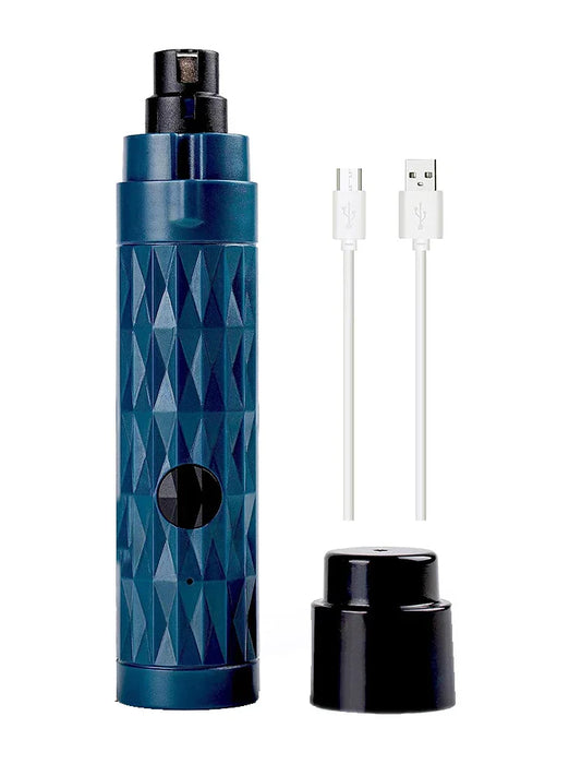 Electric Dog Nail Clippers – USB Rechargeable with LED Light for Quiet Grooming