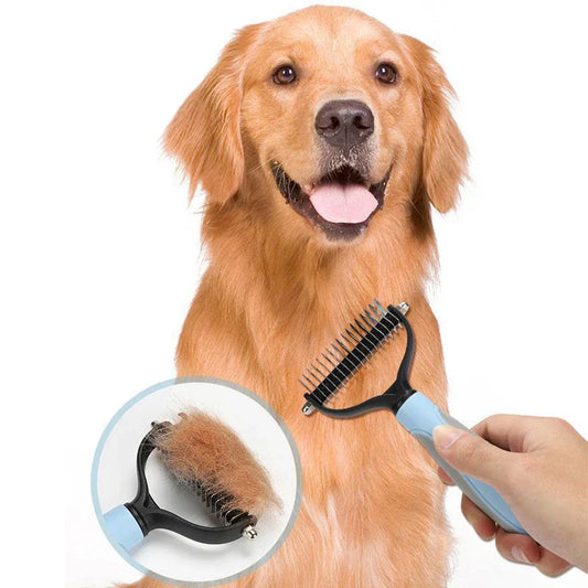Professional Pet Deshedding Brush – Grooming Tool for Dogs and Cats