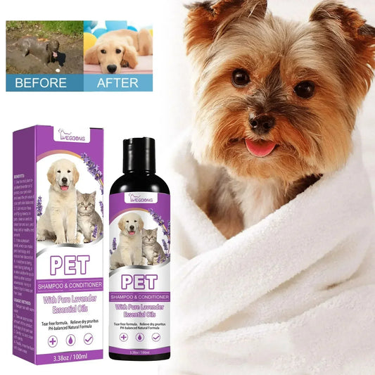 Pet Hair Care Shampoo – Softening & Anti-Itch Wash for Dogs and Cats