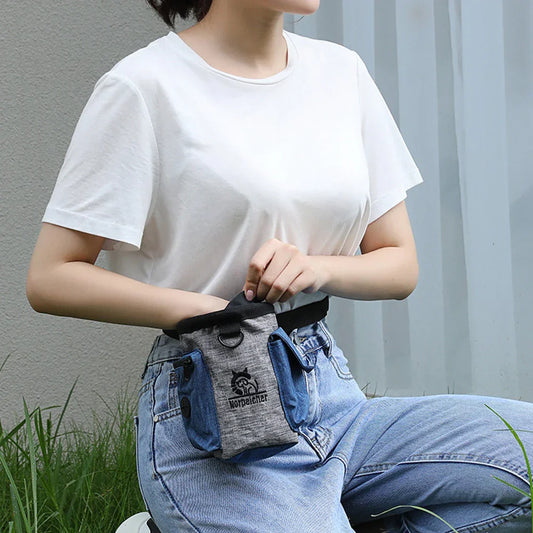 Dog Outdoor Training Bag – Multi-Functional Fanny Pack for Treats & Rewards