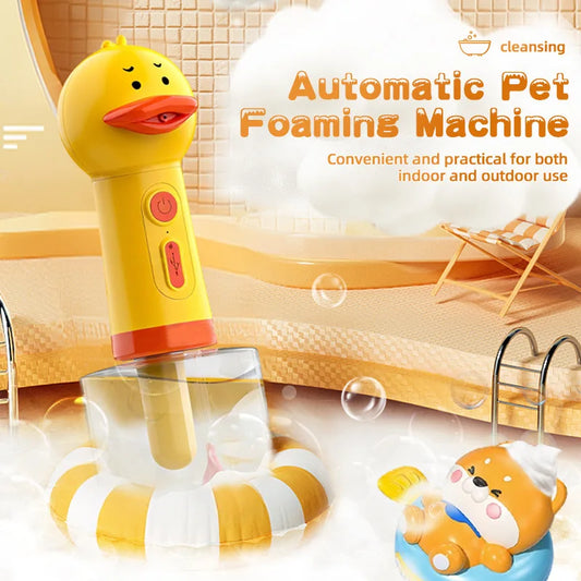 Electric Dog Shampoo Foamer – Pet Shower Sprayer & Soap Dispenser