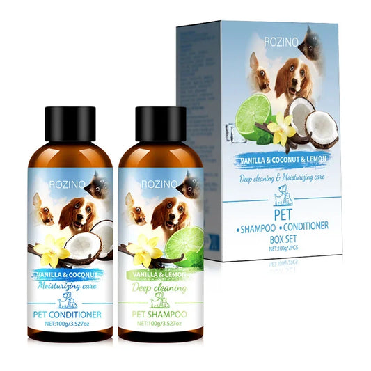 Pet Shower Gel & Conditioner Combo – Chemical-Free Care for Dogs and Cats