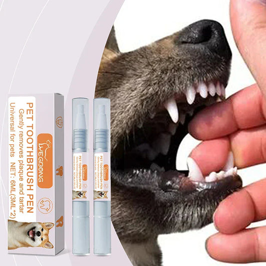 Pet Teeth Cleaning Pen – 2-Piece Oral Care Set for Dogs and Cats