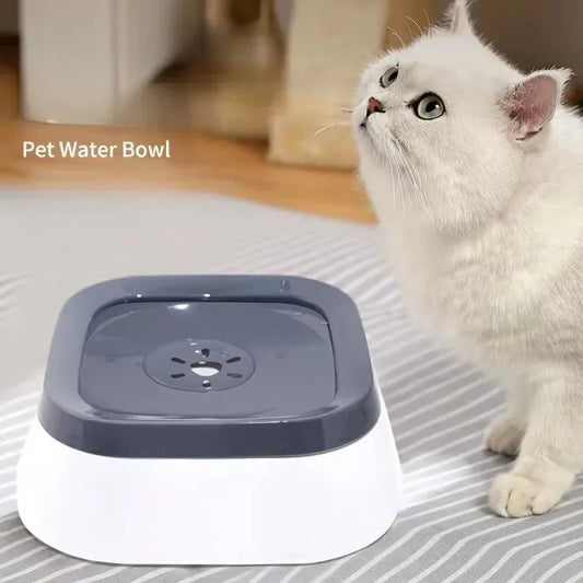 Anti-Splash Water Bowl – 1L Large Capacity Pet Drinker for Dogs & Cats