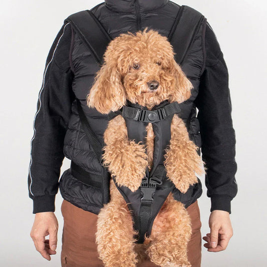 Front Dog Carrier Backpack – Adjustable Pet Carrier for Hiking & Cycling