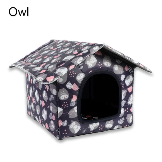 Waterproof Outdoor Cat House – Foldable Rainproof Pet Tent