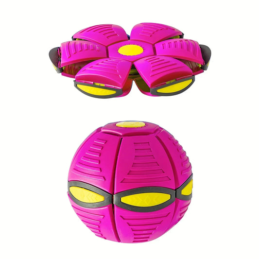 Flying Saucer Bouncing Ball – Durable Outdoor Toy for Active Dogs